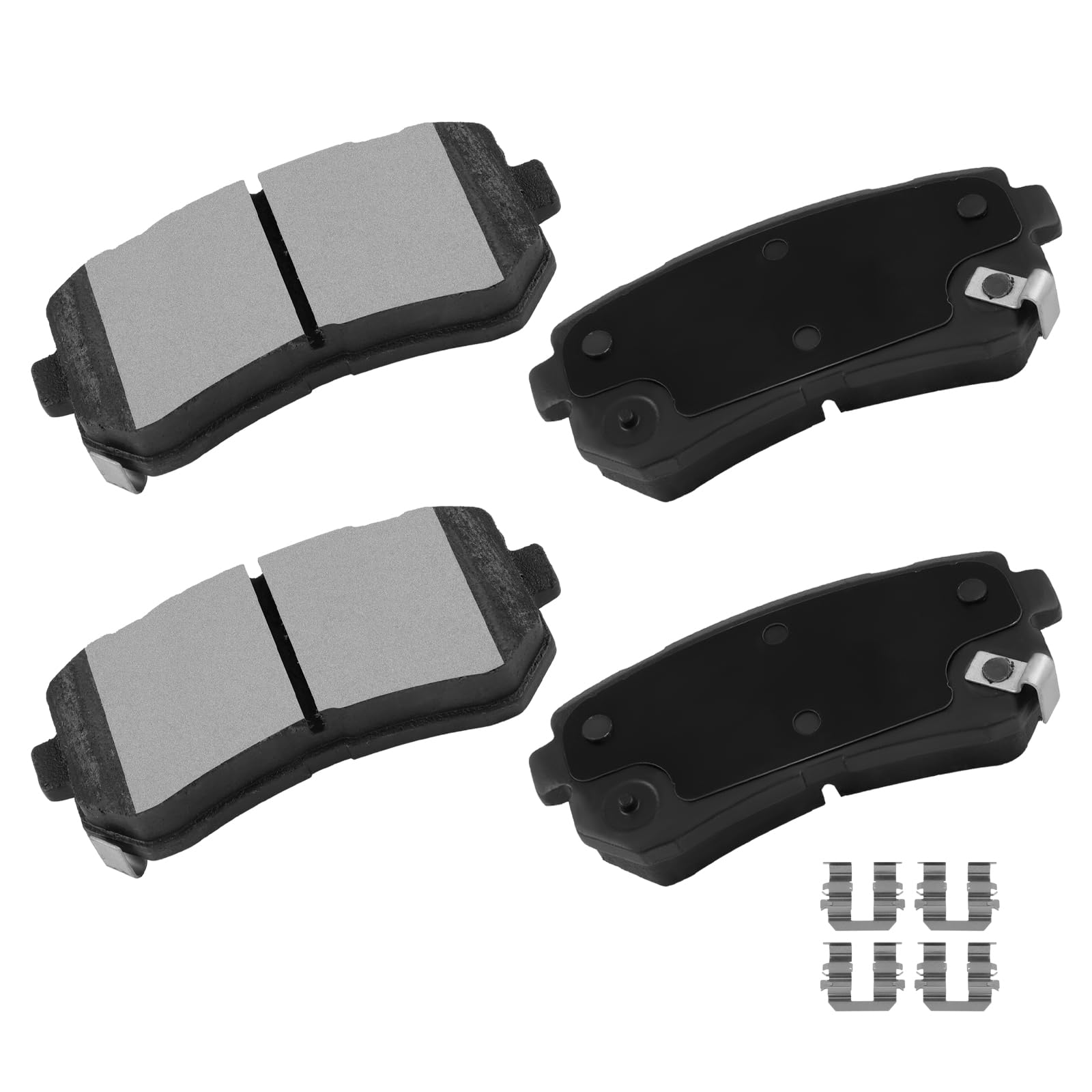 cciyu D1829 Brake Pads w/Hardware Rear Disc Brake Pad Set