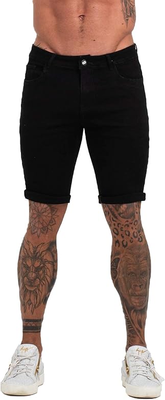 Mens black designer shorts Clearance