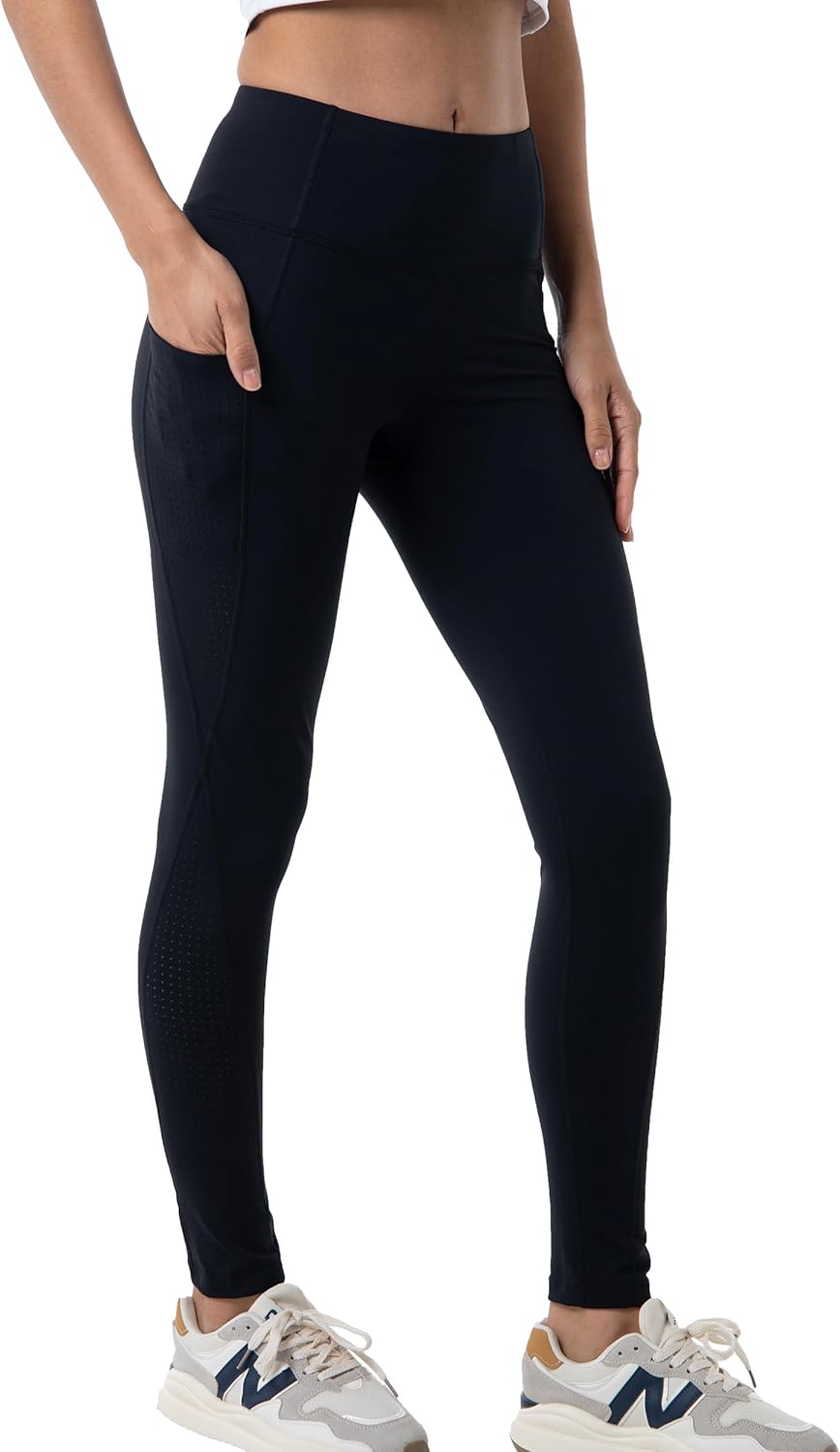 Women's High Waisted Yoga Leggings with Pockets - Tummy Control Soft Athletic Pants for Workout Gym Running