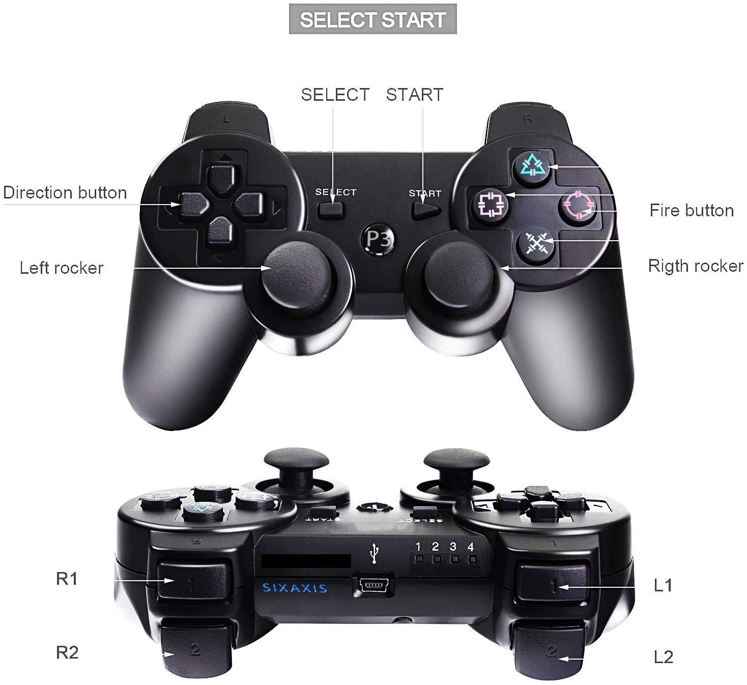 ps３ Buy New World Wireless Controller For PS3 Wireless Controller