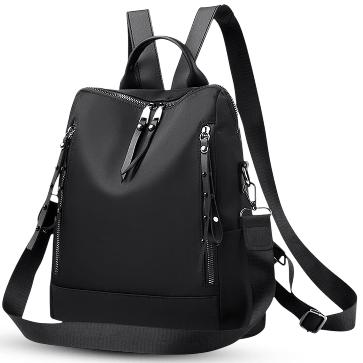 Fashion Leather Backpack Handbag Shoulder Purse Bag For Girls & Women Daily College & Office Use |Zip Pocket