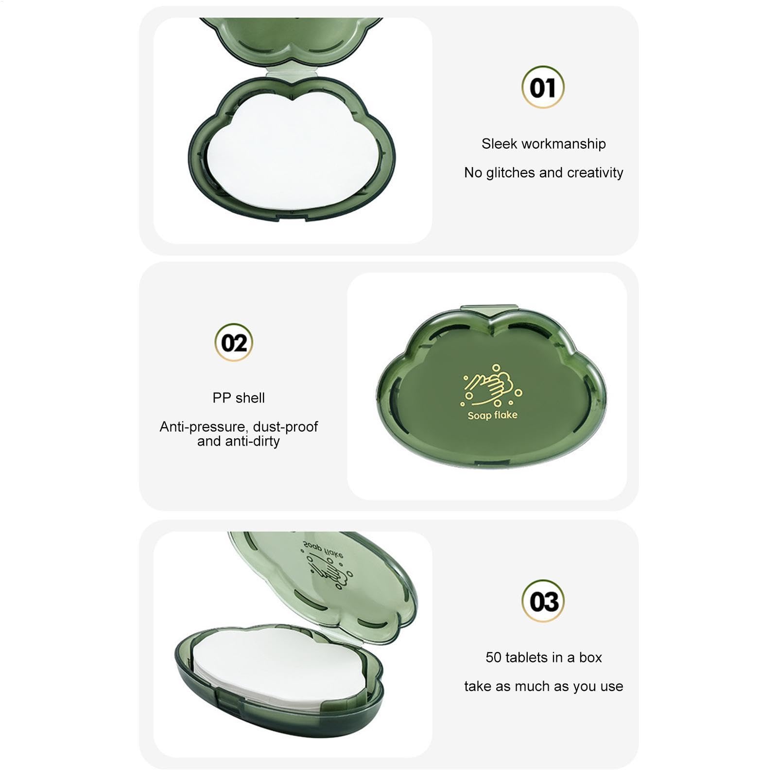 Feuilles De Savon De Voyage – Feuilles De Savon Multi-usage Pour Le Lavage Des Mains Feuilles De Savon De Voyage – Feuilles De Savon Multi-usage Pour Le Lavage Des Mains