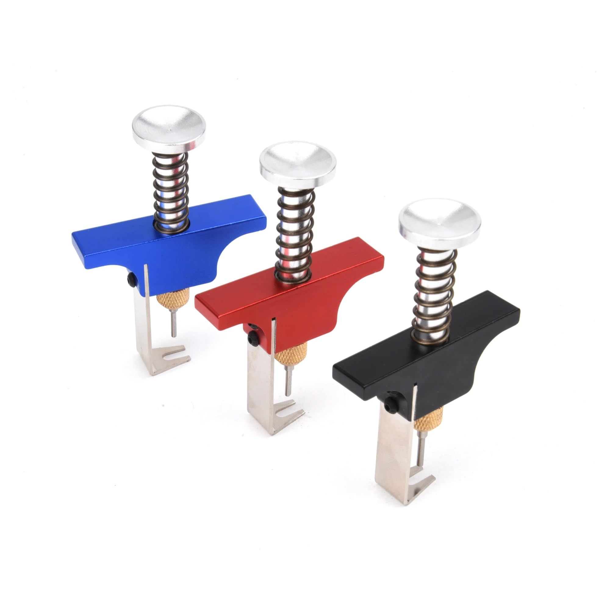 Extractor de hélices, herramienta de extracción de aleación de aluminio, removedor de accesorios con pasadores eyectores de repuesto for Dron RC FPV Air65 75(Red)