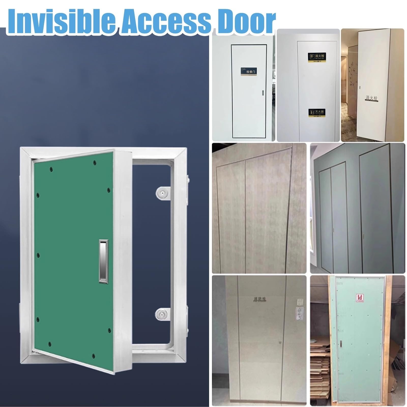Aluminiowe ukryte drzwi dostępowe, właz inspekcyjny odporny na wilgoć, panel dociskowy do zamknięcia, 860 x 970 mm (34 x 38 cali): trwałe rozwiązanie dostępu serwisowego dla