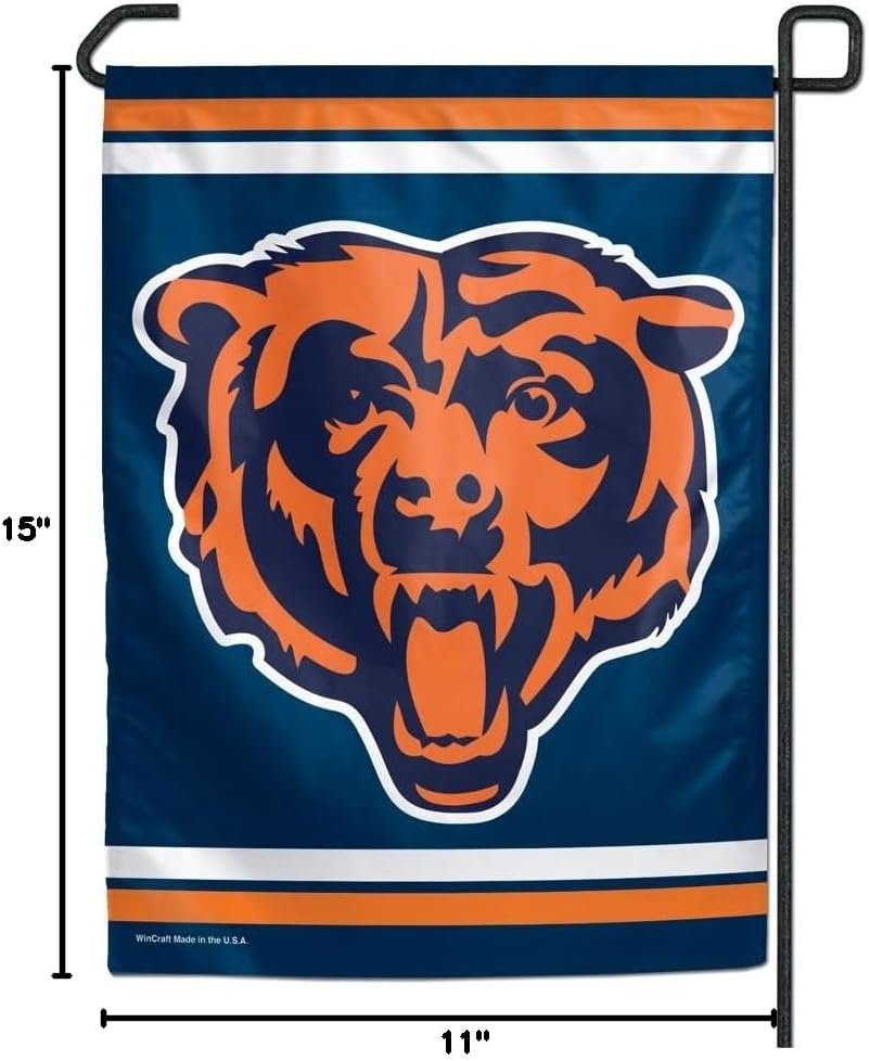 WinCraft NFL Chicago Bears WCR08363013 Garden Flag, 11" x 15" - Image 2