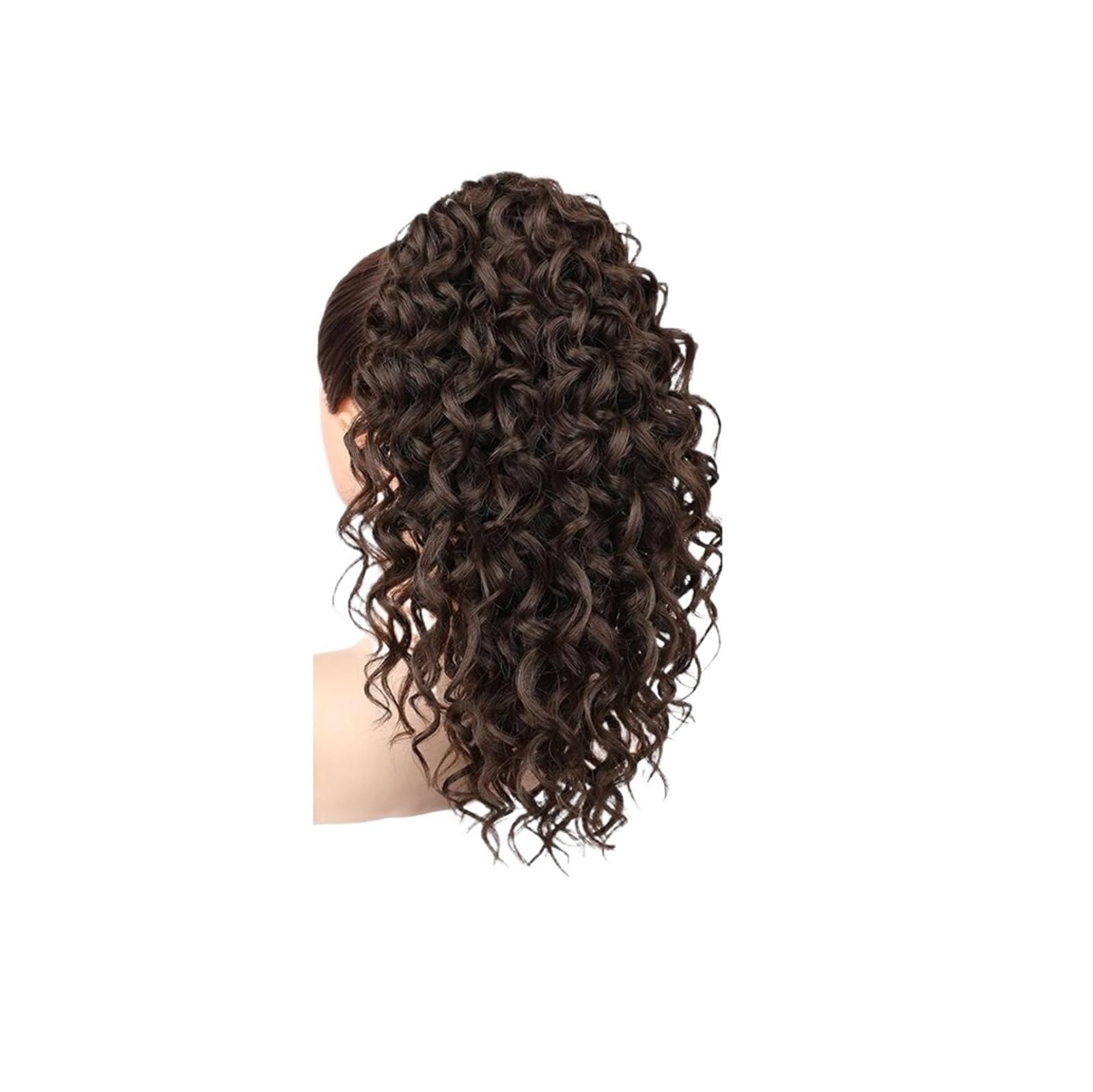 Clip de garra en cola caballo for mujer, accesorio peluca, postizo sintético Natural, rizo ondulado, uso diario, cabello esponjoso, 1 ud(4)