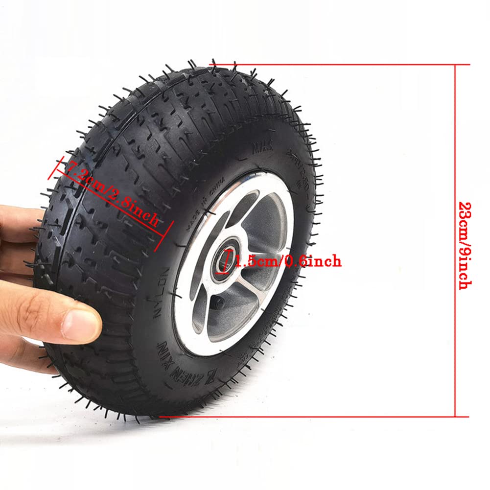 Ruedas Giratorias De Goma Inflables - Pack De 4 Unidades, Soporte De Acero, Para Carros, Carretillas O Remolques