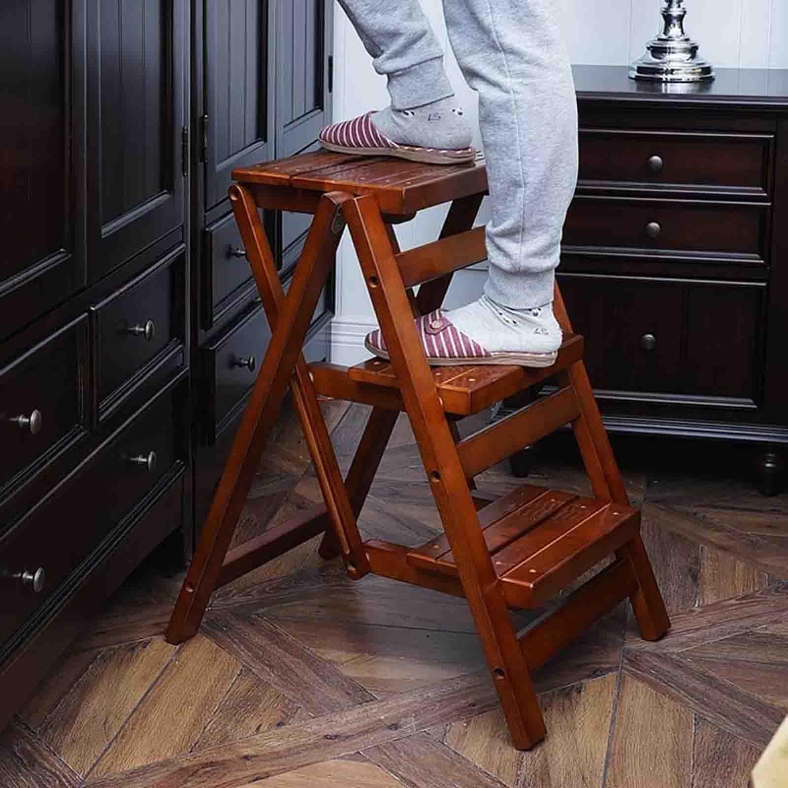 Tabouret pliant en bois pour atteindre les meubles hauts sans effort