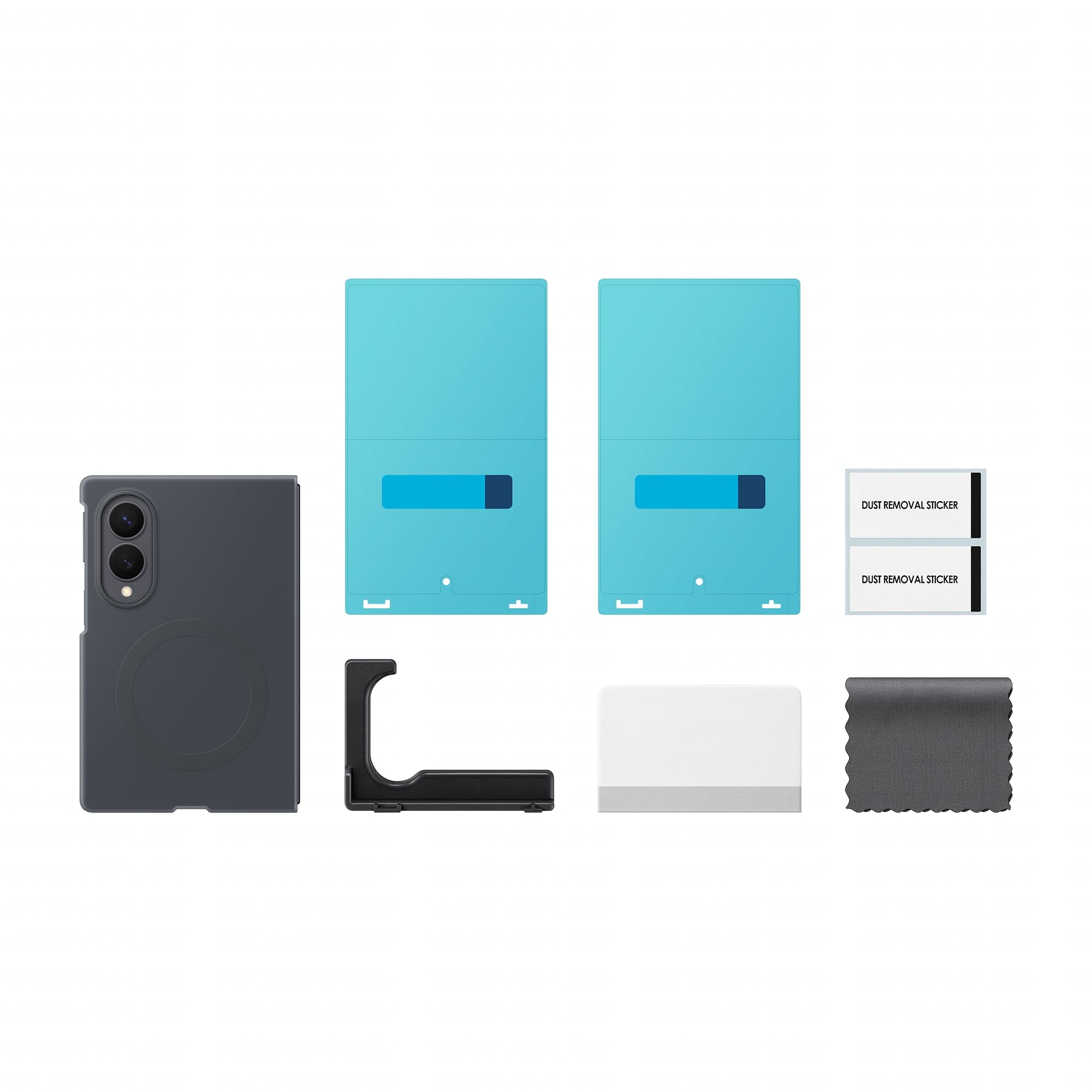 Samsung Silicone Magnet Case per Galaxy Z Fold8, Graphite | Cover Magnetica Colorata, 2 Pellicole Schermo Anteriore Incluse, Silicone Morbido, Con Tecnologia Magnetic Power Profile