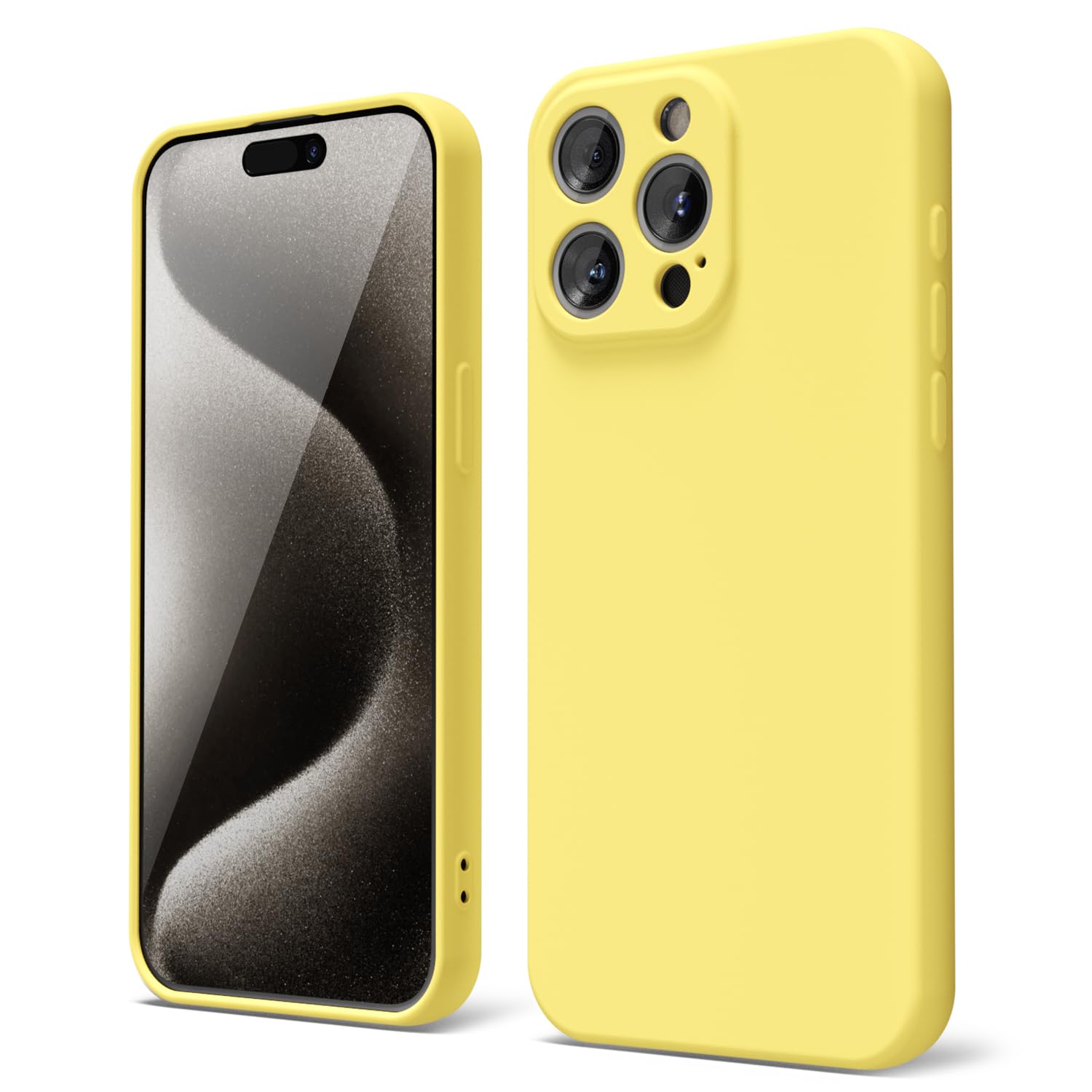 oakxco for iPhone 16 Pro Max Case Liquid Silicone, Soft Rubber Gel Elegant Aesthetic Basic Simple Cover, Cute Thin Slim TPU Matte Solid Color Plain Smooth Case for Women Girl, Light Pink — view 866