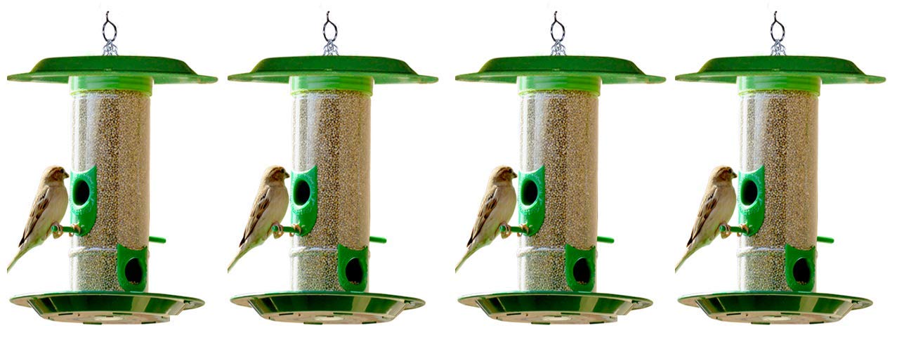 Amijivdaya Medium Bird with hut Feeder (4 Pieces) (B07G7FKLGV) Amazon Price History, Amazon Price Tracker