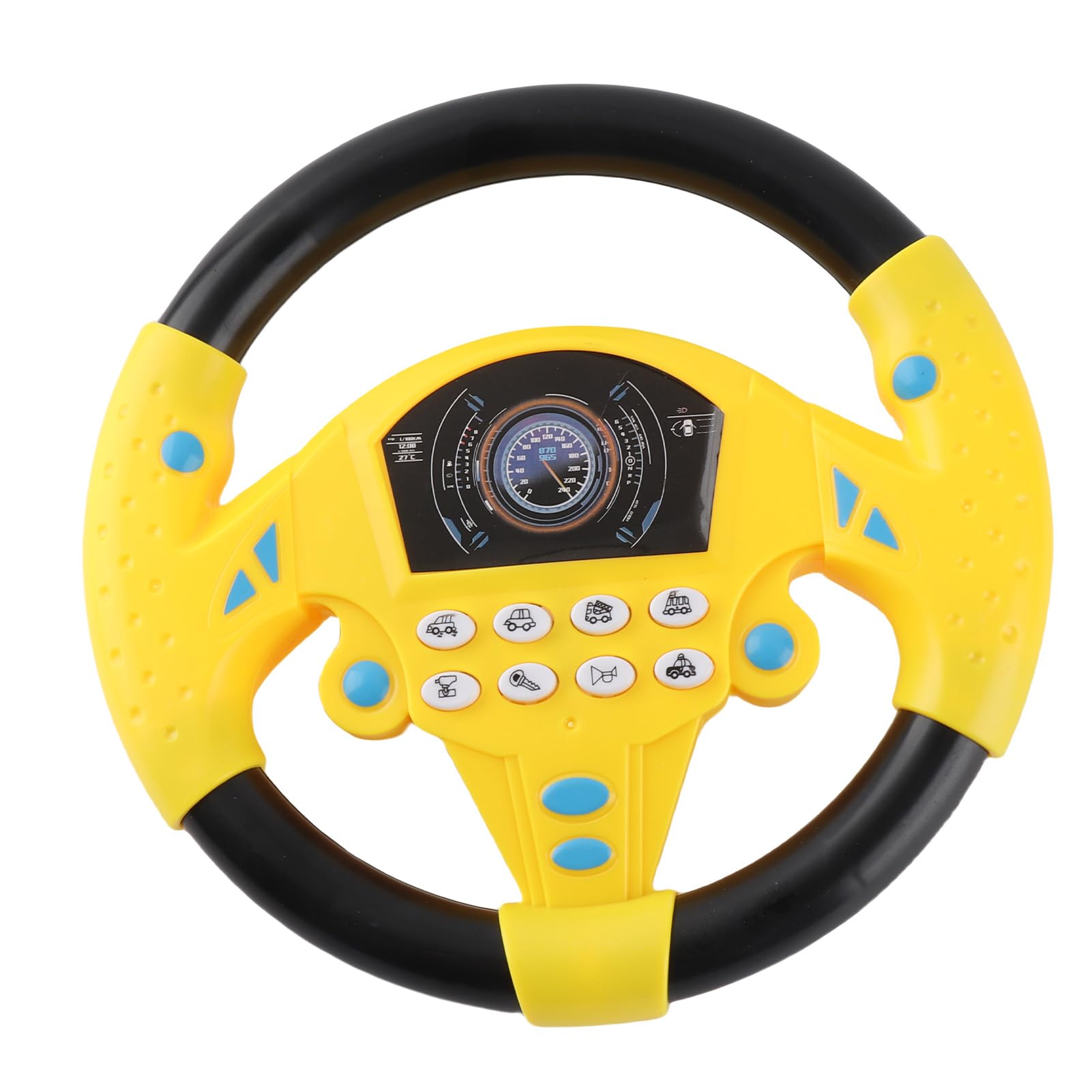 Tnfeeon Volante Copilota per Bambini Simulazione Giocattolo Volante con Luce E Suono Guida Giocattoli Educativi per La Prima Infanzia(Giallo)