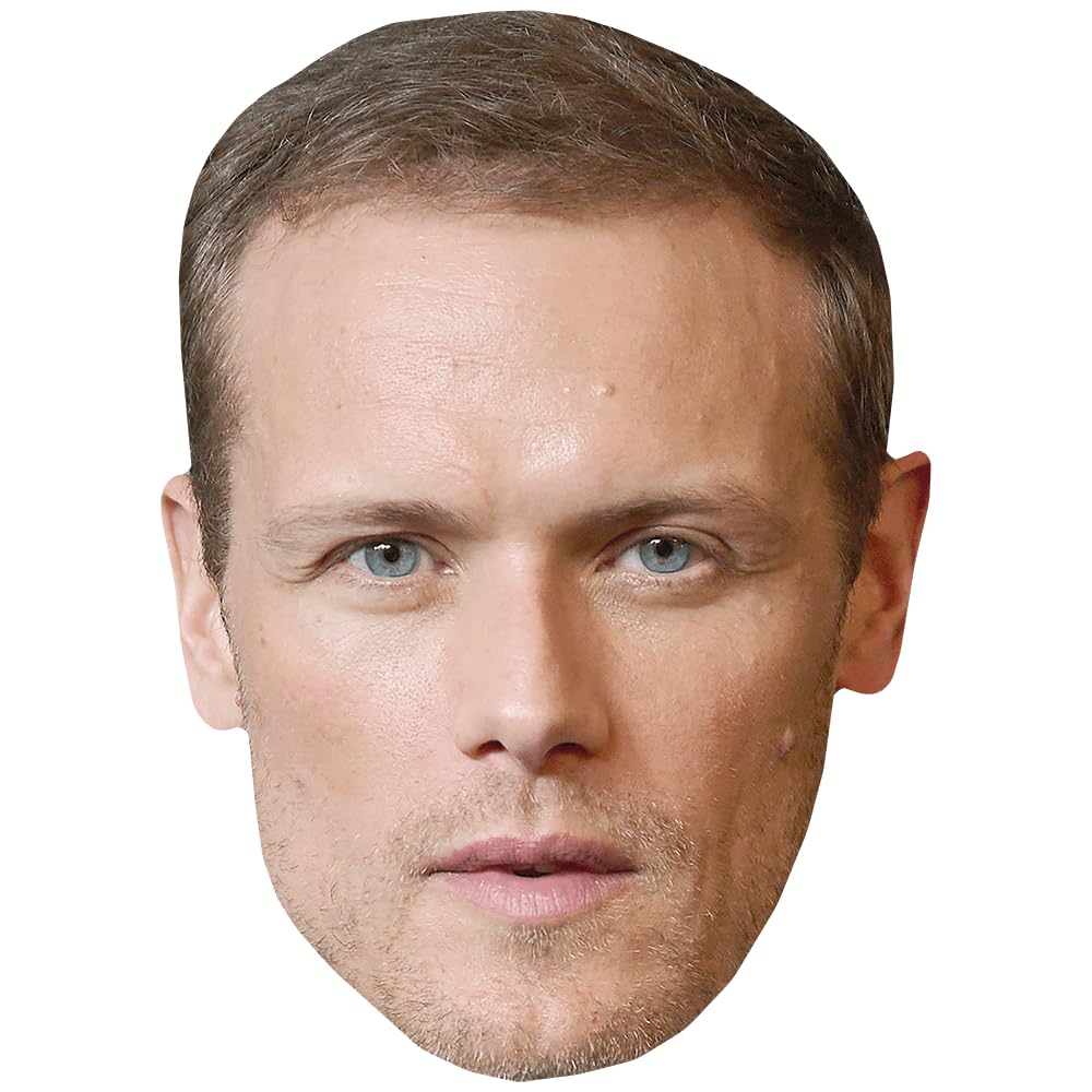 Sam Heughan (Stubble) Celebrity Mask, Flat Card Face, Fancy Dress Mask