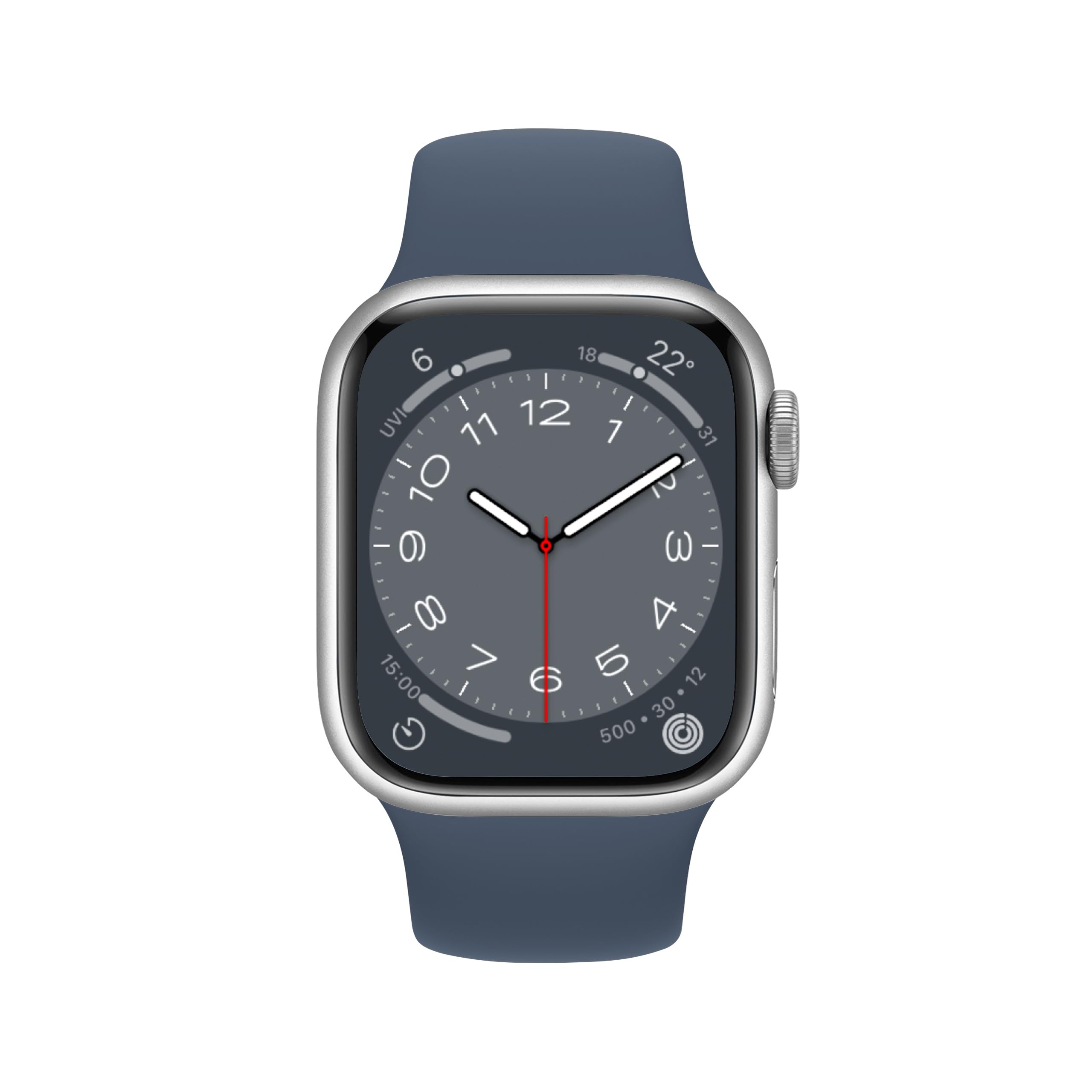 ELETTRONEO SBC1 Cinturino per Apple Watch Ultra 2 49mm, Serie 10 46mm, 9 8 7 45mm 41mm, SE 6 5 4 44mm 40mm, 3 2 1 42mm 38mm Donna Uomo Band Bracciale Sport Silicone, Abisso Blu