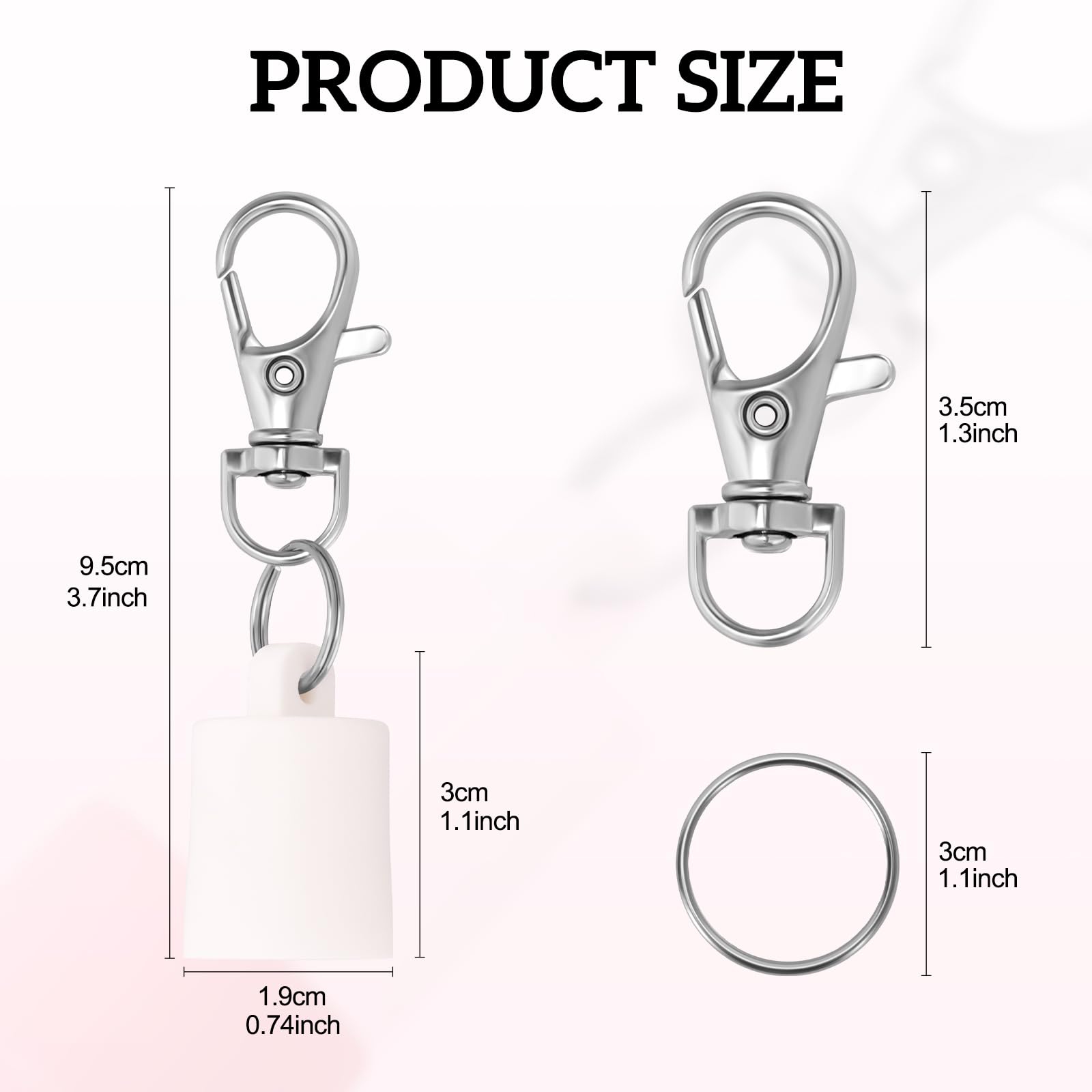 4 Pack Lip Balm Keychain Cap Set Compatible With Summer Fridays