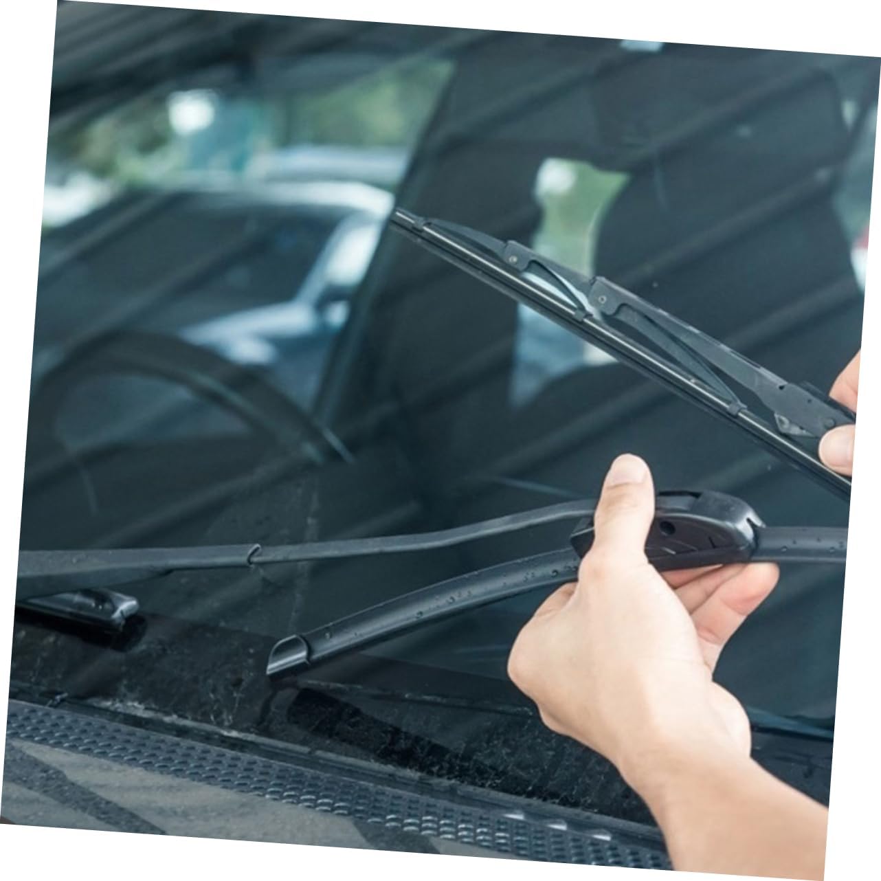 GLEAVI 8pcs Windshield Wiper Refill Durable Insert for Frameless Wipers Easy Installation Fit for Cars Enhanced Visibility Rainy Weather