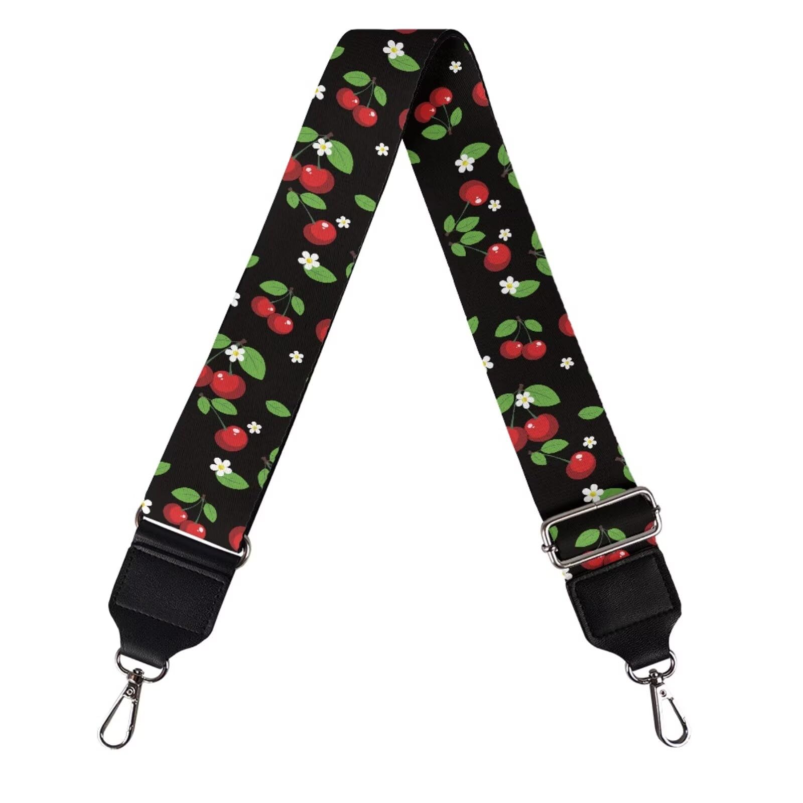Coldinair Cherry Purse Strap Replacement Crossbody Bag Strap,Guitar Strap for Purses Crossbody Bags,Purse Making Supplies