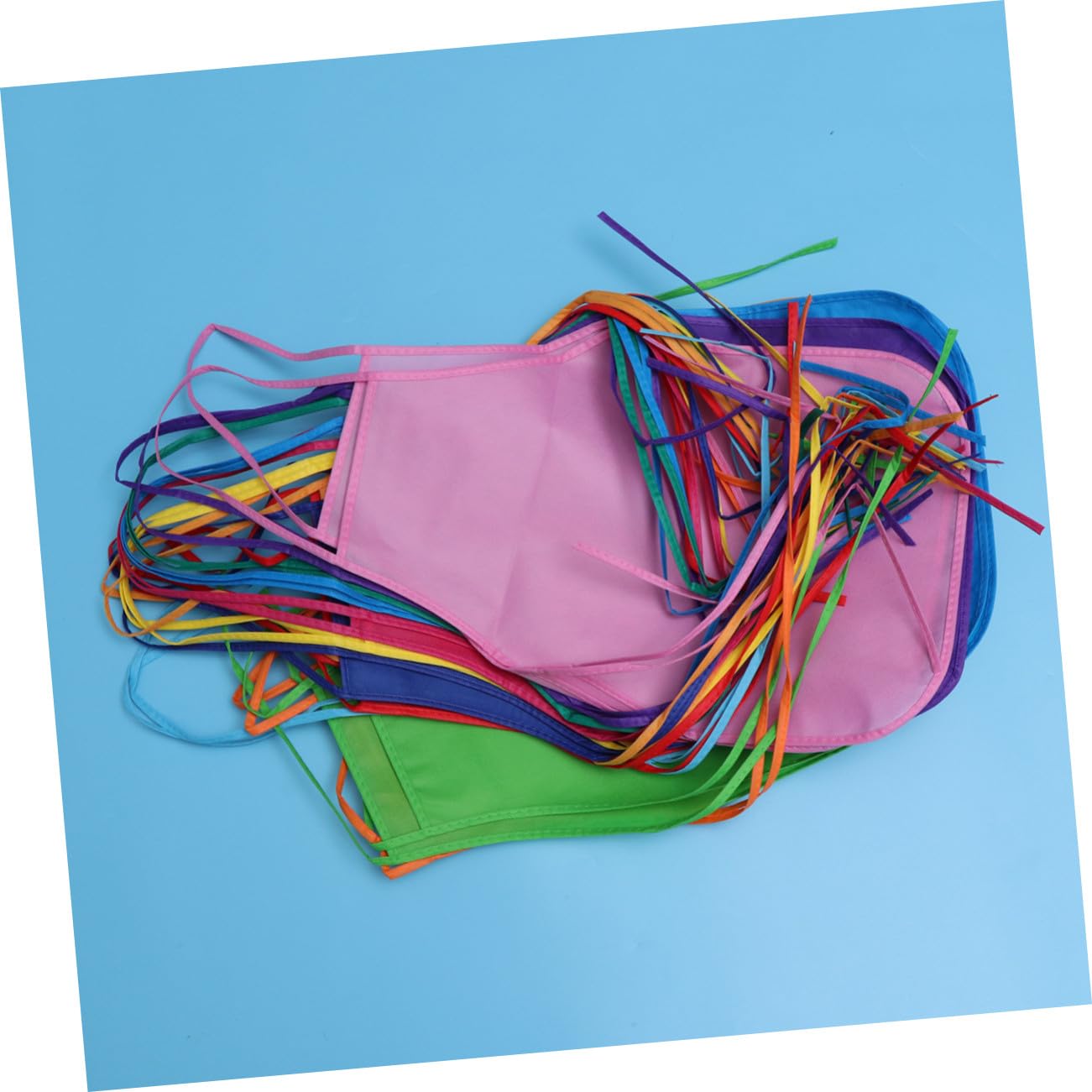 Delantal Para Niños Pintura Artística 24 Piezas 12 Colores Tela No Tejida Reutilizable Protección Ropa Para Manualidades Cocina y Pintura Infantil