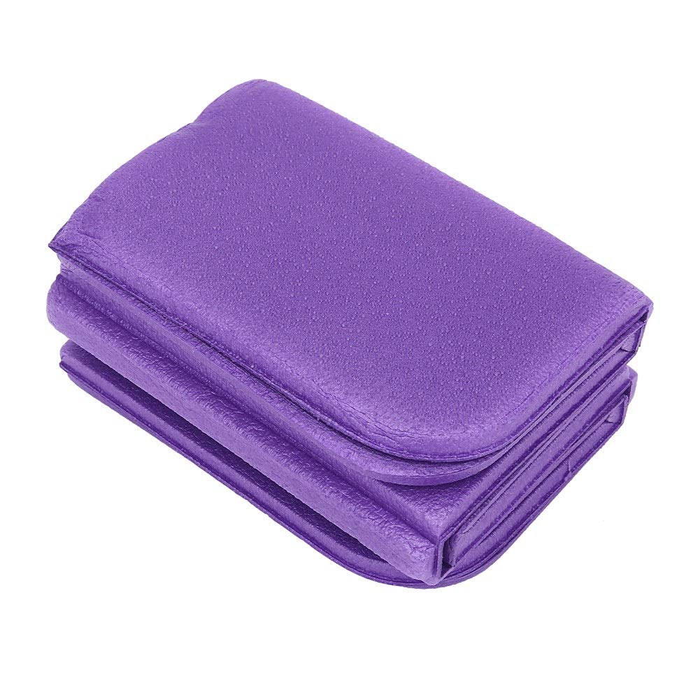 BTSEURY Foldable Seat Cushion, Portable Foam Picnic Mat, Waterproof Picnic Mat Pad Cushion for Camping Picnic (Purple)