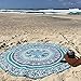 Canserin Beach Tapestry Towel, Round Bohemian Beach Throw Mandala Yoga Mat