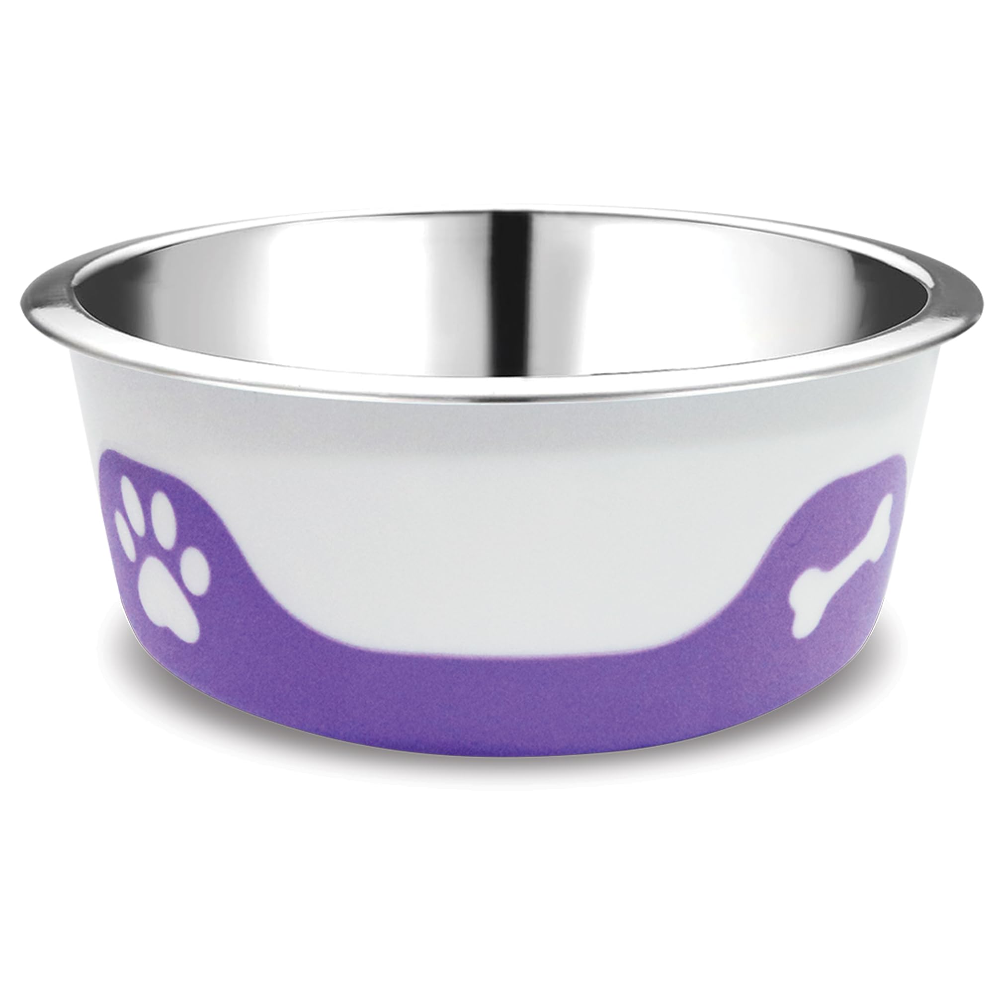Thermocool Insulated Stainless Steel Pet Bowl - 32 Oz (Large) Non-Slip Feeding Dish Reduces Sliding & Spills, Keeps Water Cold & Food Warm, Dishwasher