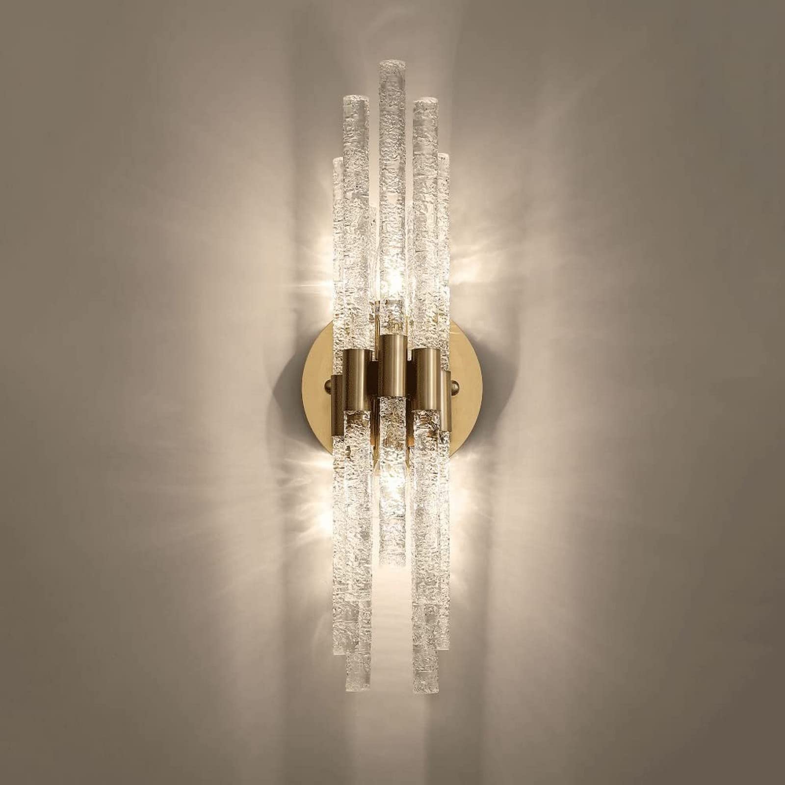 VDOQTLJT Wall Light K9 Crystal Modern Washer E14 Hardware Lamp Body Spotlight Italian Bracket Compatible with Living Room Study Hallway Aisle Bedside Decor C(Large wall light)