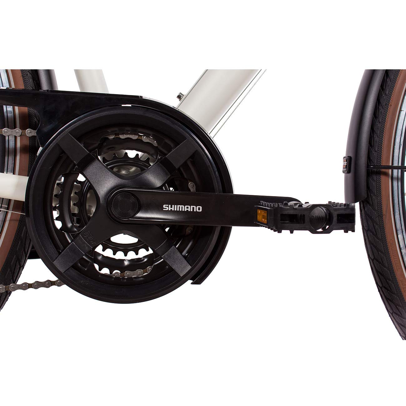 Airtracks Damen Trekking Fahrrad 28 Zoll TR.2820L 24-Gang Shimano ACERA RD-T3000 Kettenschaltung Weiß Matt