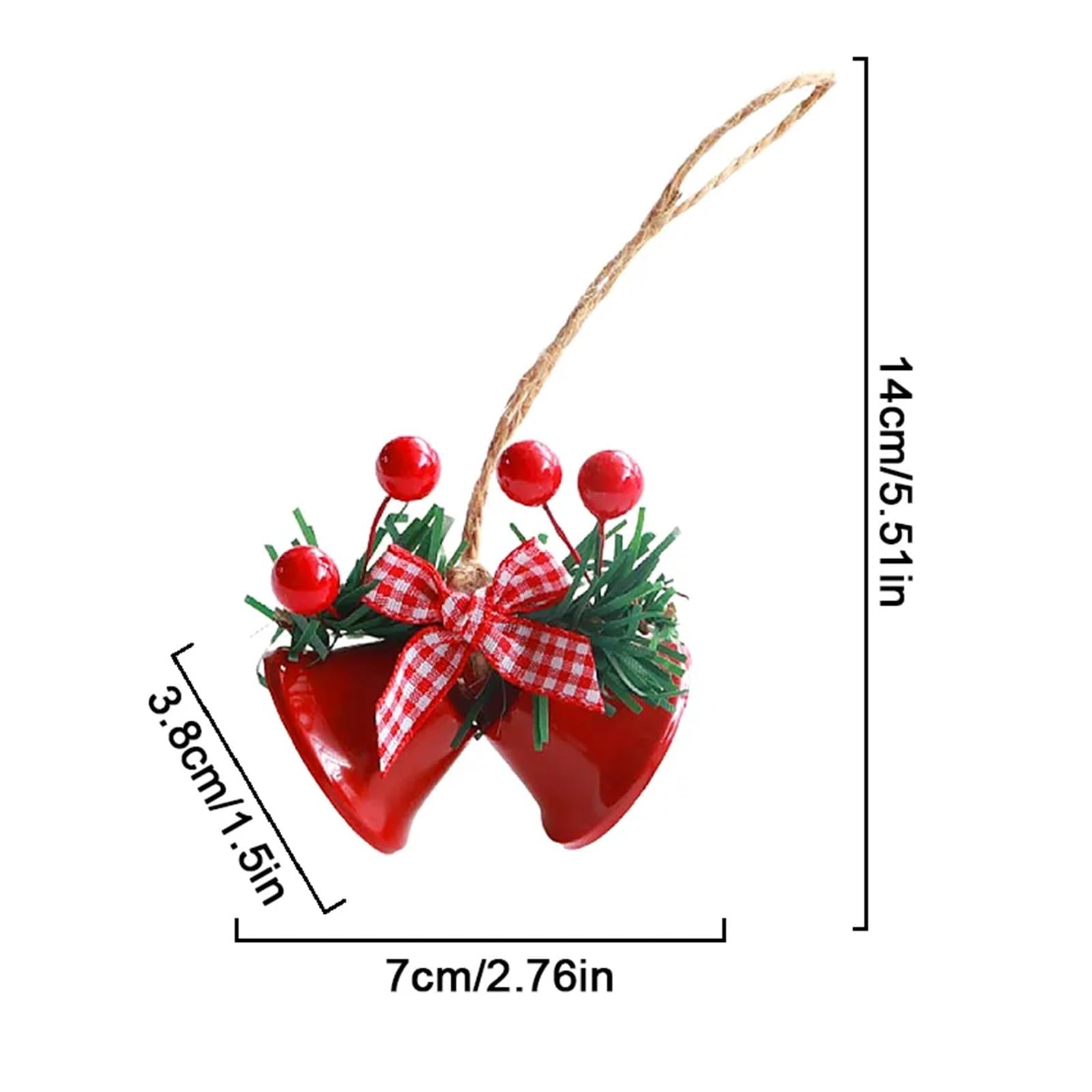 100 Pcs Addobbi Per Albero Di Natale Cirmine Gioielli Ornamenti Campane