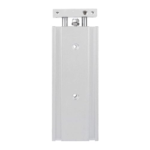 Fafeicy Cilindro de aire, cilindro neumático, cilindro de aire DoubleRod, cilindro de riel guía de alta precisión, para la industria química, textil