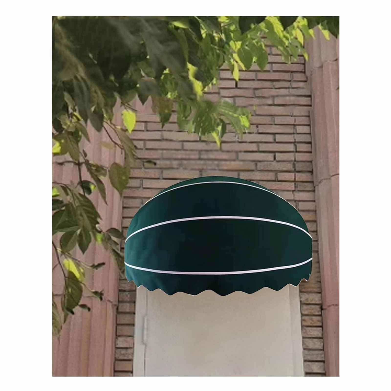 Auvent de balcon en dôme pour créer un coin d'ombre frais sur votre terrasse en été