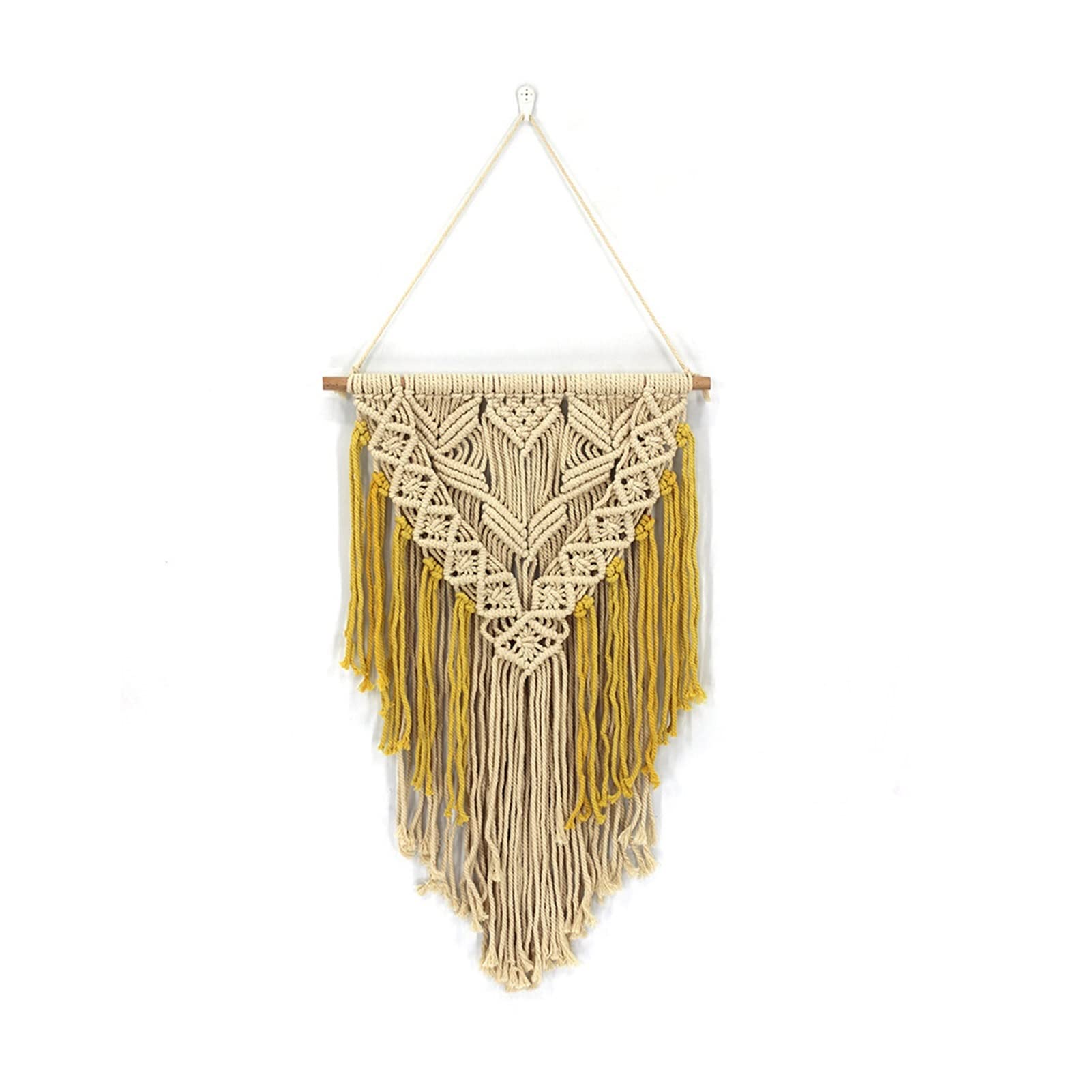 SERENEPEAK Bohemian Tapestry Macrame Cotton Handmade Art Wall Hanging