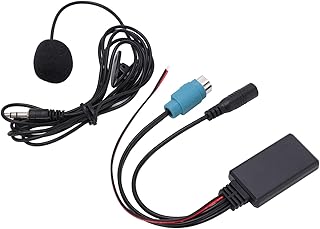 Módulo AUX IN Bluetooth, AUX in Adaptador de cabo Plug and Play WMA Substituição de suporte WAV para Alpine 2009 para modificação