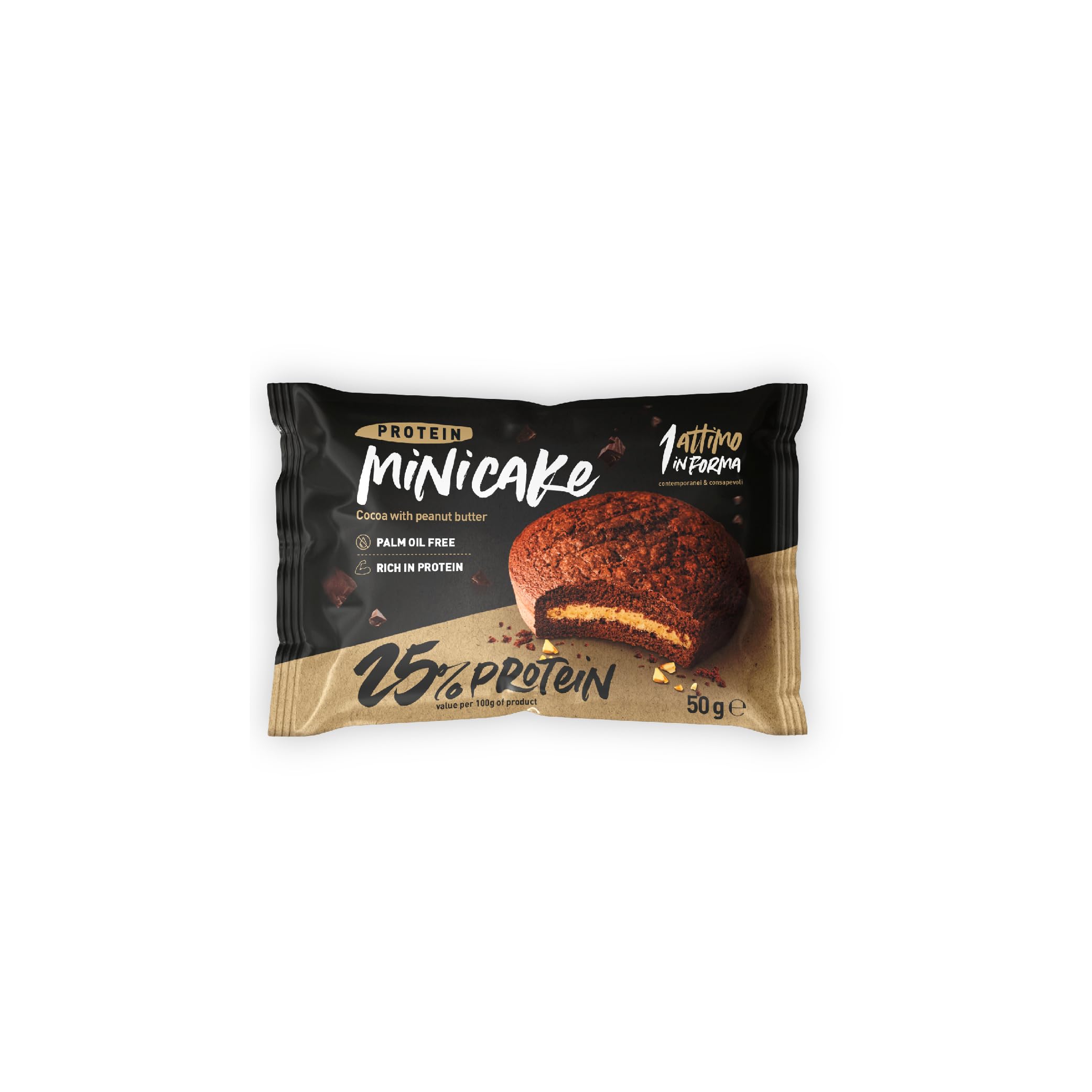 1 Attimo in Forma | Mini Cake Proteica 25% Cacao e Burro (12 tortine)