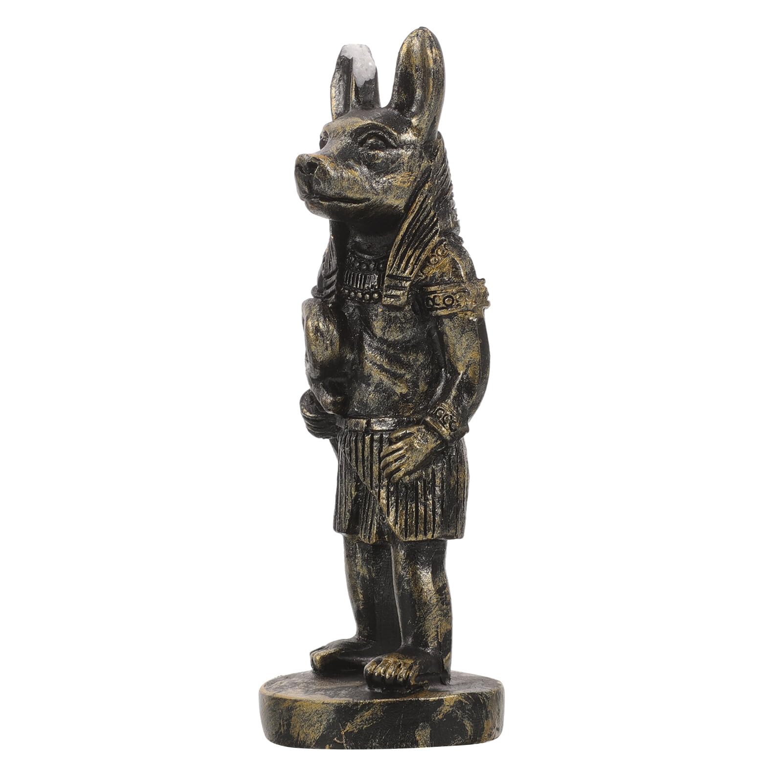 Statue Anubis Toyvian résine noire déco de table pour salon bureau et ambiance de restaurant