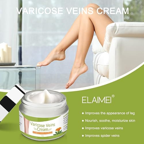 Miniatura 3 de Crema corporal, crema de venas varicosas, tratamiento de venas varicosas para piernas, crema para venas varicosas para piernas, elimina las venas