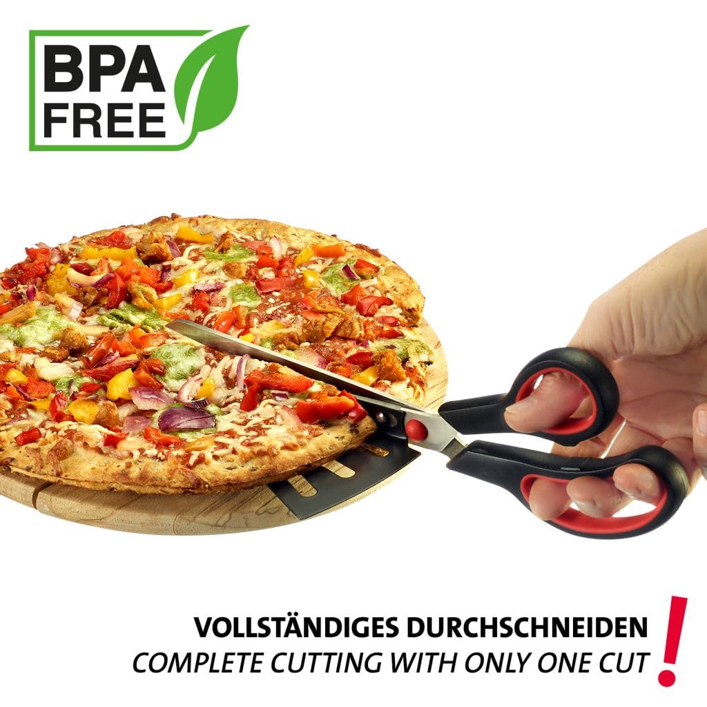 Westmark Antonio Tagliapizza – nożyce do pizzy i podnośnik, stal nierdzewna, bez BPA