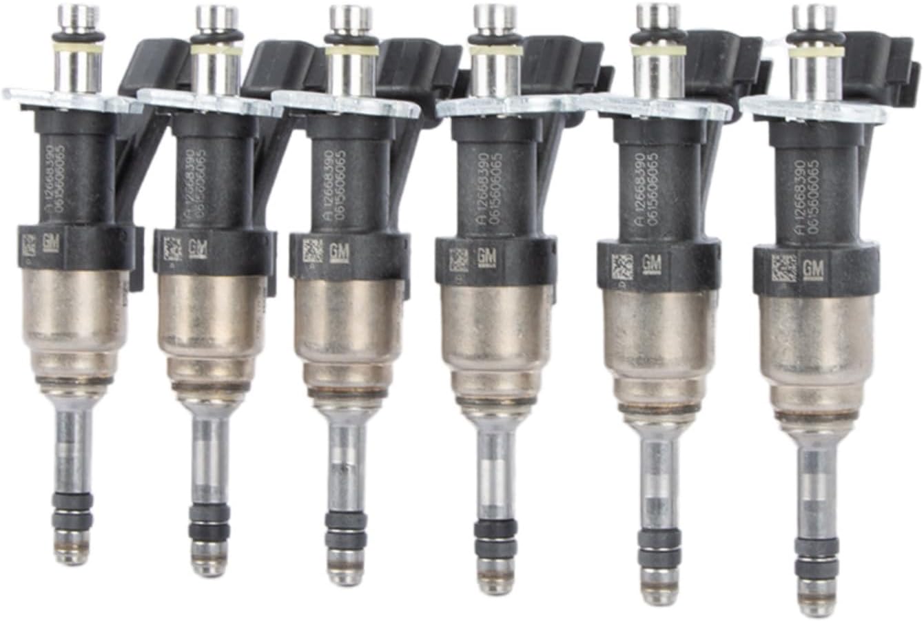 6 Pieces Fuel Injectors Set for 2014-2018 Chevy Silverado GMC Sierra 1500 4.3L V6, Replacement 12668390, Gasoline Direct Injection System