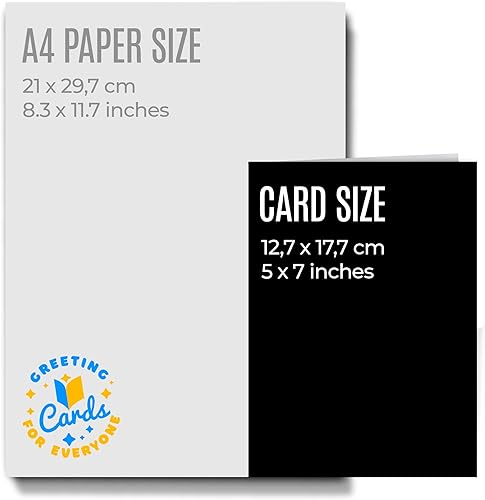 Miniatura 4 de Tarjeta amorosa del día del padre para padre de hijo, hija o esposa con sobre, tarjeta original e inspiradora para aniversario, cumpleaños,