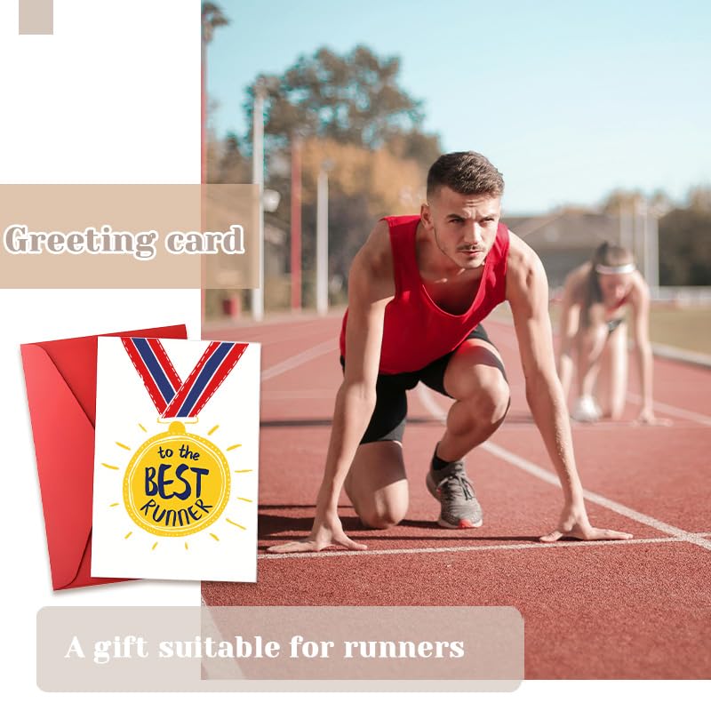 Runner Marathon Gifts for Women Men To The Best Runners Card Christmas Birthday Gifts for Marathon Runner Congratulations Gift for Running Lover Encouragement Inspirational Gift Card