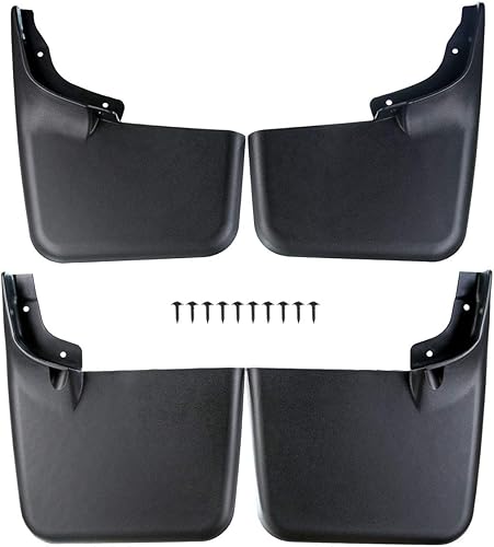 A-Premium Juego de 4 unidades de guardabarros con accesorios compatibles con Ford F-150, 2004-2014, Pickup, (se adapta a guardabarros sin