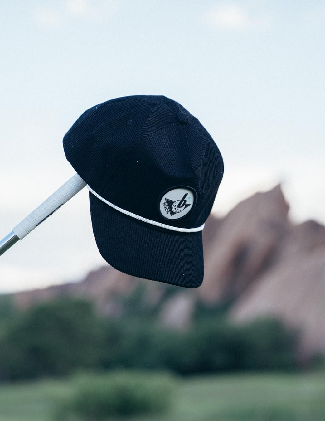 Corduroy Golf Hat Black