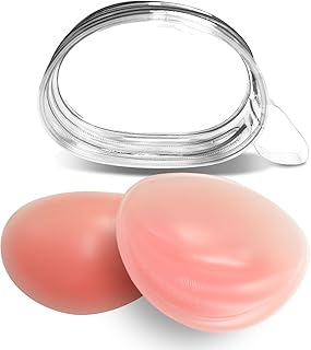 1 Pair Non-Sticky Silicone Bra Inserts Pads, Breast Enhancer Push Up, Chicken Cutlets Bra Insert, Silicone Bra Padding Insert, Pink