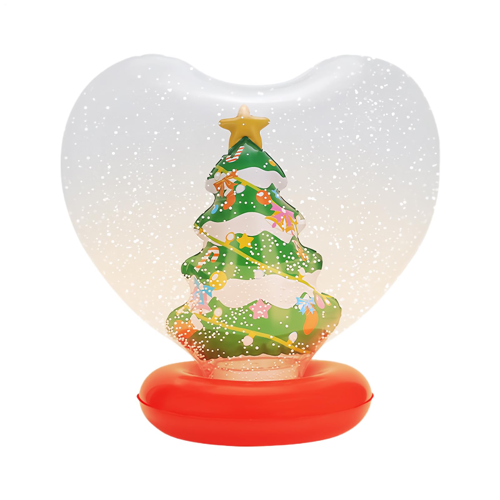 Décoration de Noël gonflable lumineuse cœur extérieur jardin piscine et intérieur