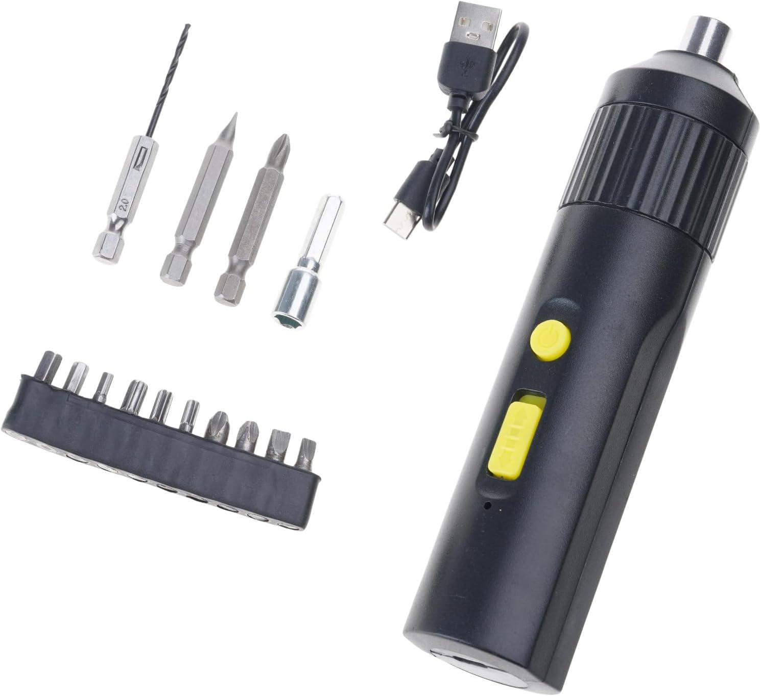 Ergonomic Screwdriver Tool with Fast Charging and Attractive Design for Extended Artisanal Usage Electric Screwdriver with Bits