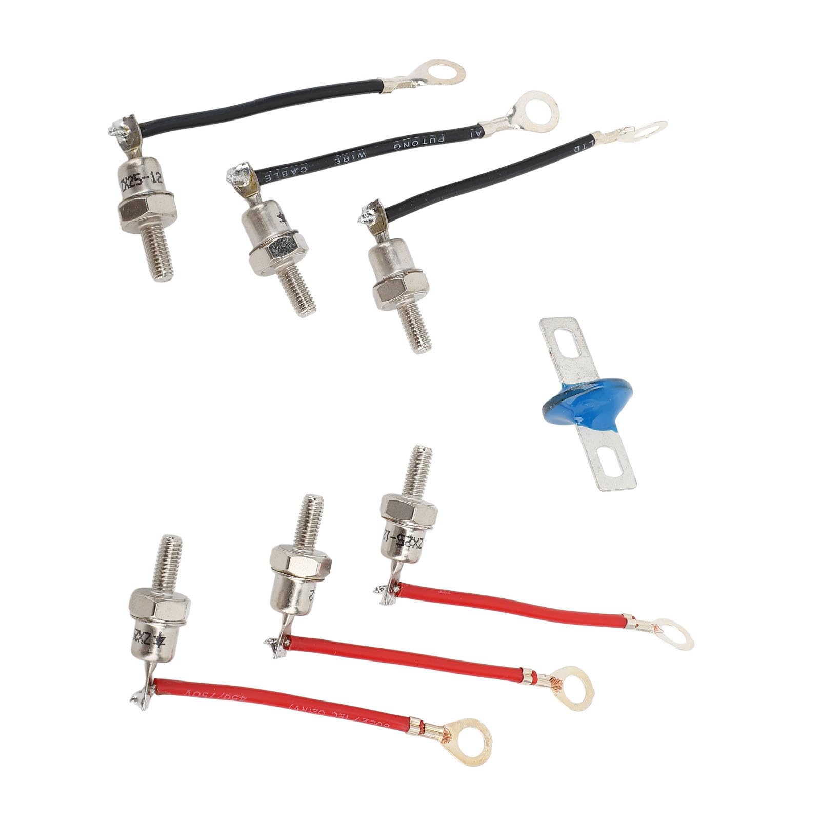 RSK2001 Kit de rectificador de diodo giratorio universal 3,1 pulgadas 25 A 1200 V RSK2001 conjunto de diodos para generador, alta compatibilidad buena rectificación