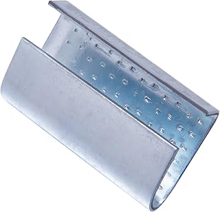 Packaging Strapping Open Serrated Seals for 5/8" Strap Width Polyester (PET) Strapping (Pack of 100)