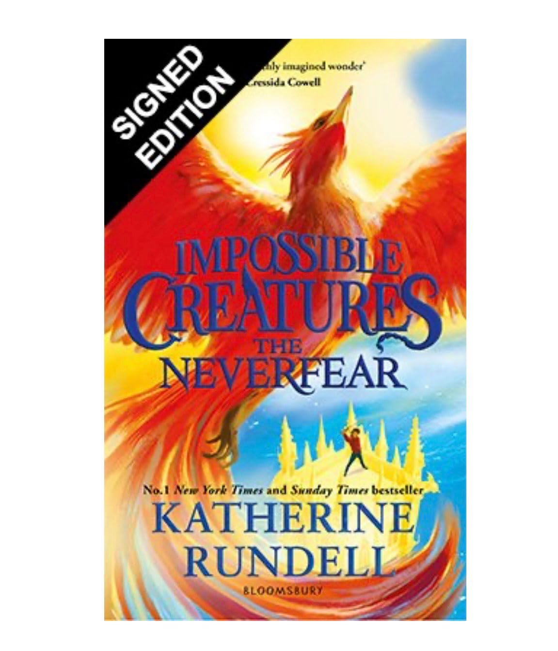 SIGNED Katherine Rundell Book The Neverfear & Certificate of Authenticity Memorabilia Autograph Auto
