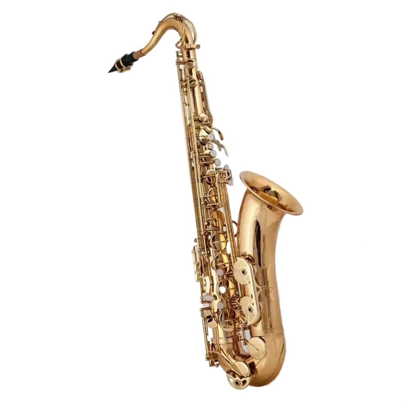 Antyczna Miedź Saksofon Tenorowy Bb Klucze Z Mosiądzu Instrument Dęty Drewniany Z Futerałem Do Przenoszenia Saksofonowe Paski Na Szyję profesjonalny Saksofon (Color : Gold)