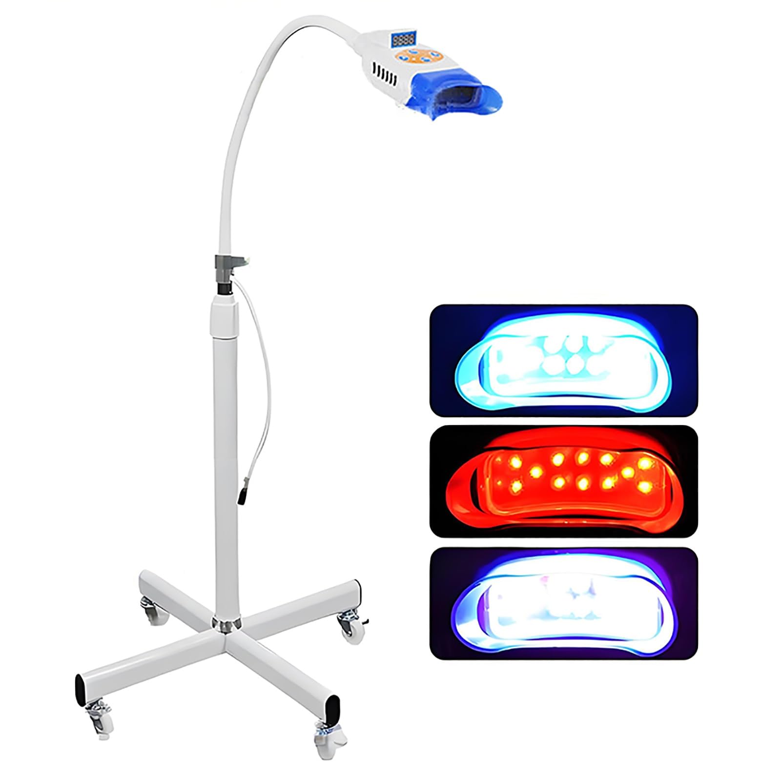 Teeth Whitening Machine LED Light 50 W Mobile Dental Teeth Whitening Lamp Bleaching Accelerator 3 Colors Light for