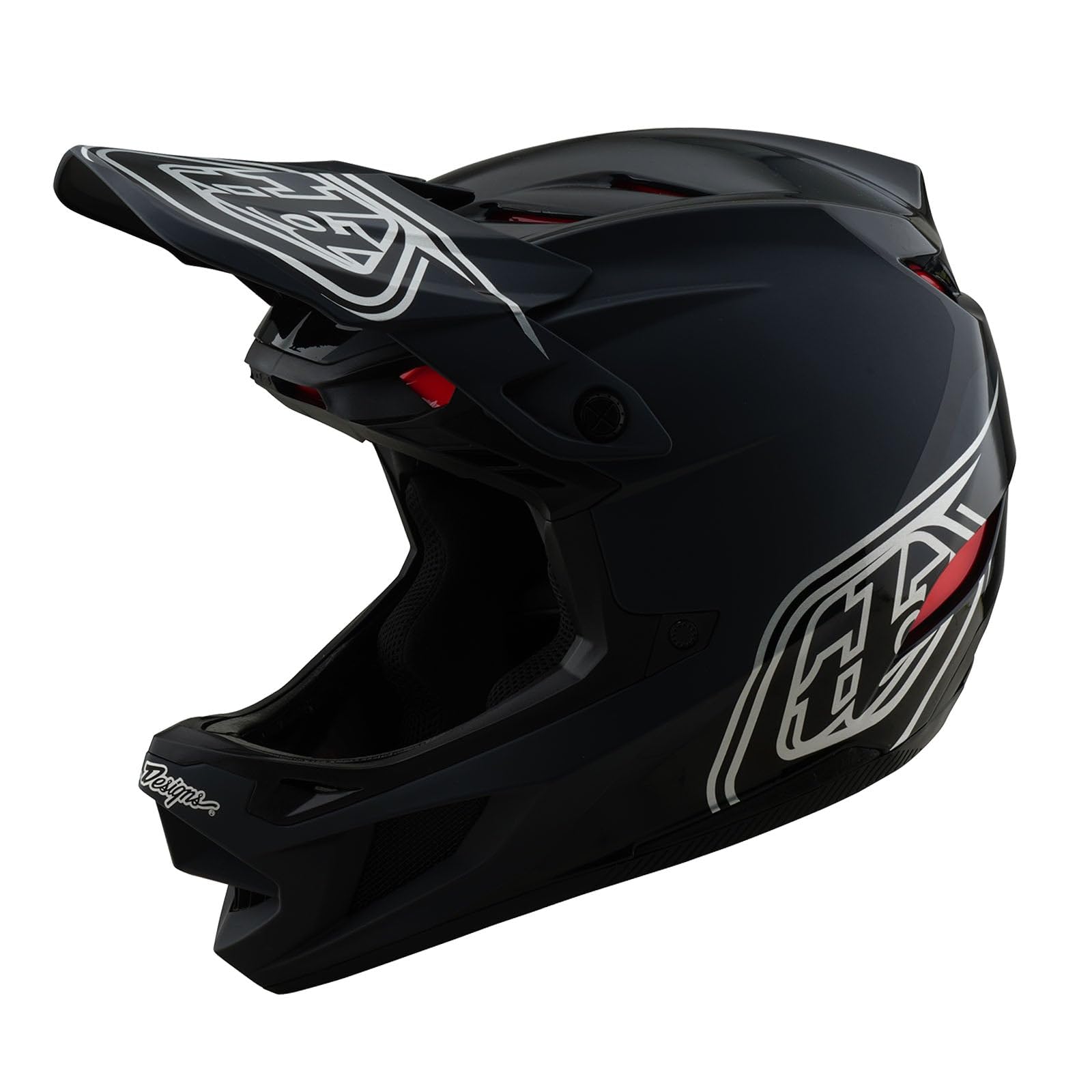 Troy Lee Designs D4 Polyacrylite MIPS Helm, Shadow, Black, S | 55-56cm, 174499002